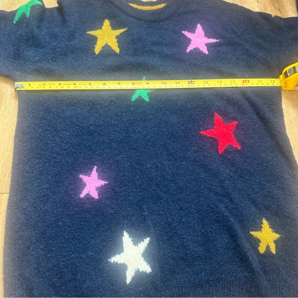 Joules Chantelle Intarsia Navy Star Sweater Size 4 - Picture 9 of 14